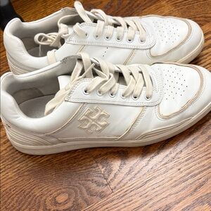 Tory Burch White Leather Women's Sneakers